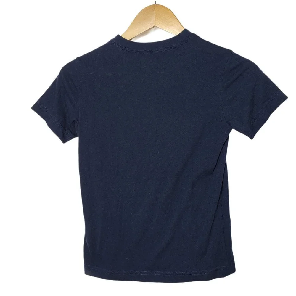 Old Navy Patriotic USA Flag Graphic Tee 20th Anniversary Navy Blue Unisex Kids S